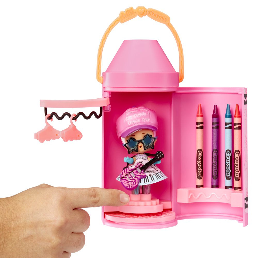 LOL Surprise Loves CRAYOLA Color Me Studio with Collectible Doll, 30+ Surprises, Paper Dresses, Crayon Dolls, Art Studio Packaging, Limited Edition, Girls Gift 3+