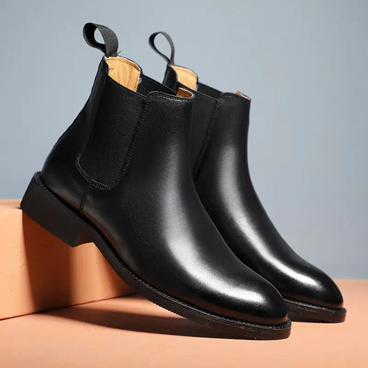 Elegant Chelsea Leather Boots for Men
