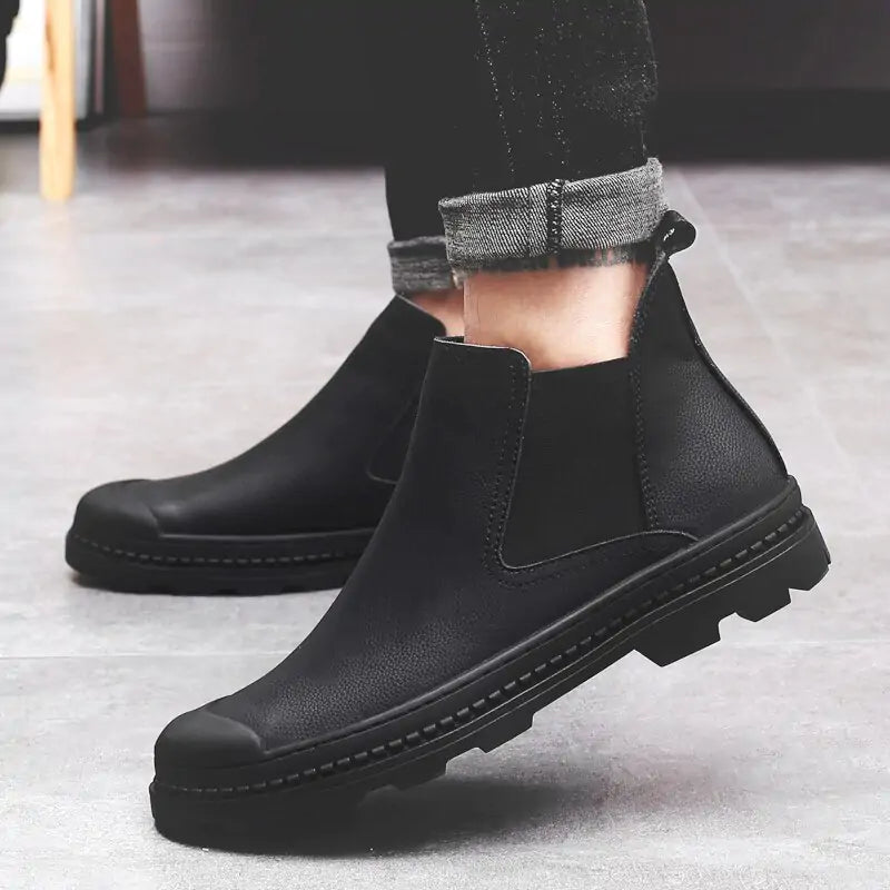 Warm Male Leather Shoes