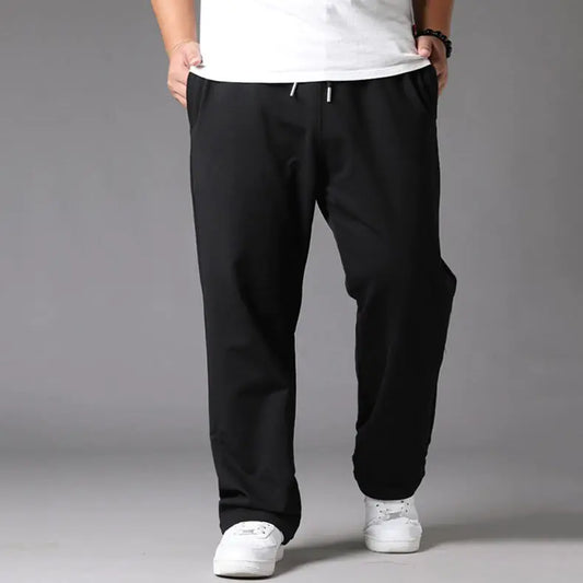 Oversized Black Casual Pants Men&#39;s 10XL Sweatpants Korean